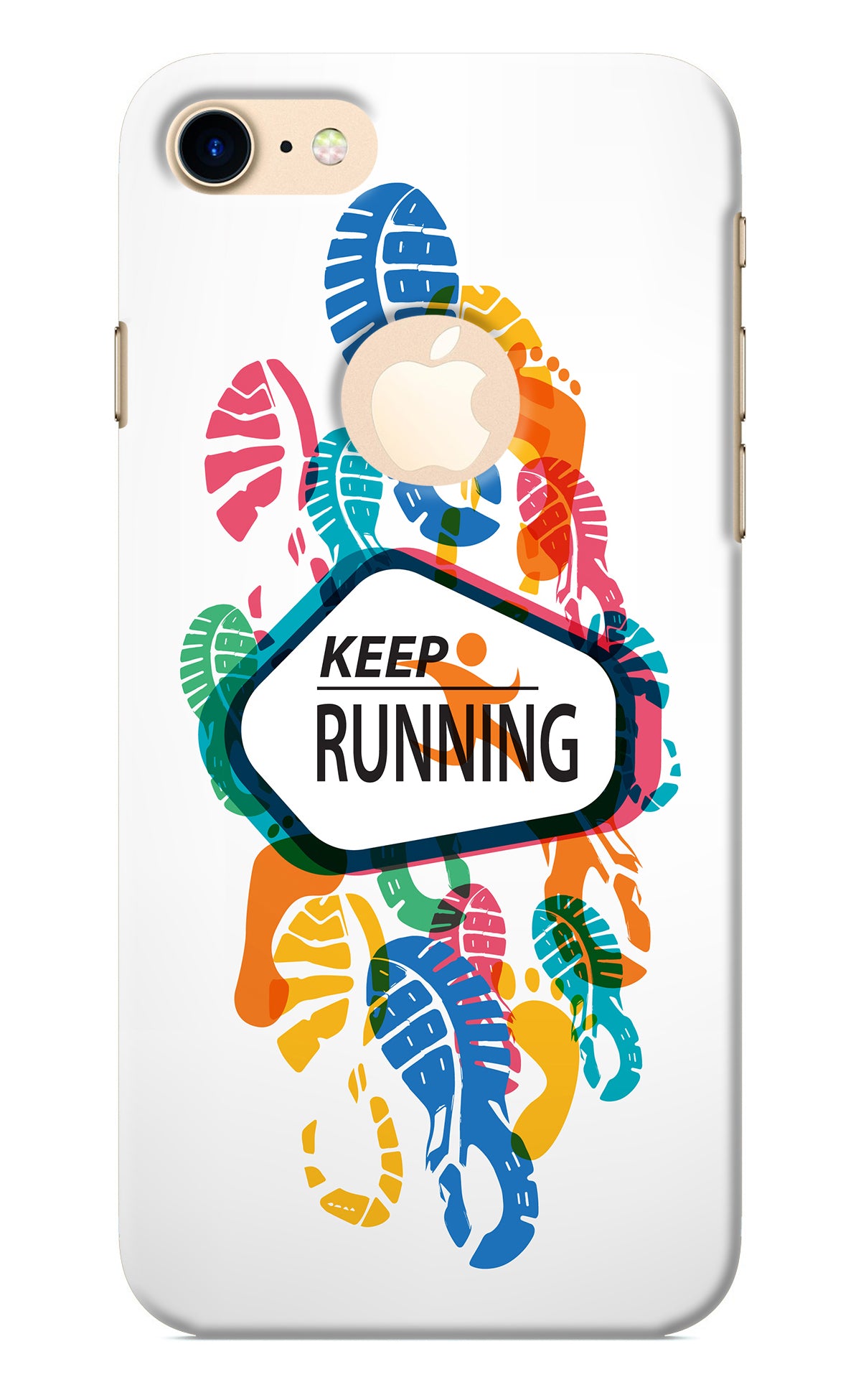 Keep Running iPhone 8 Logocut Back Cover