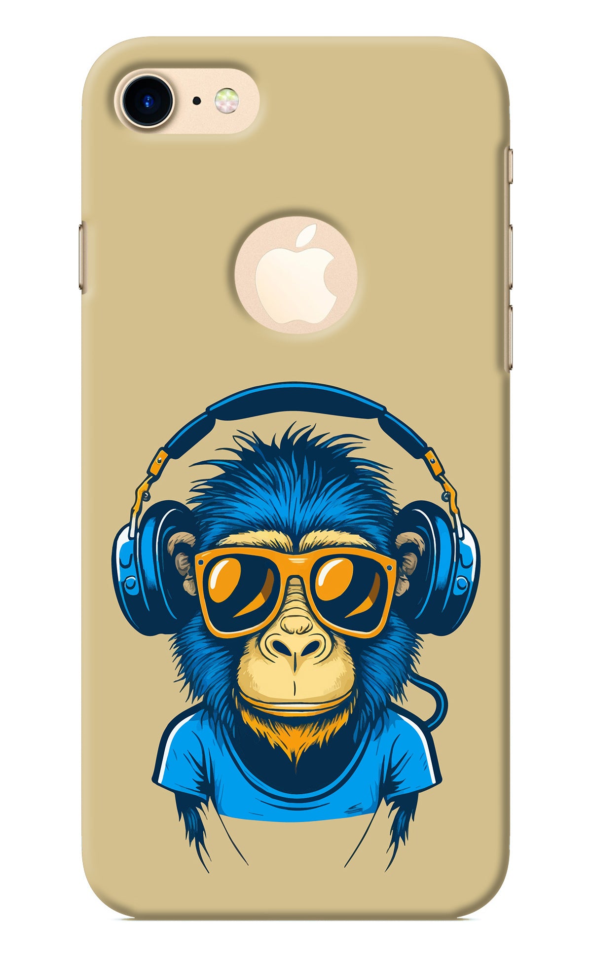 Monkey Headphone iPhone 8 Logocut Back Cover