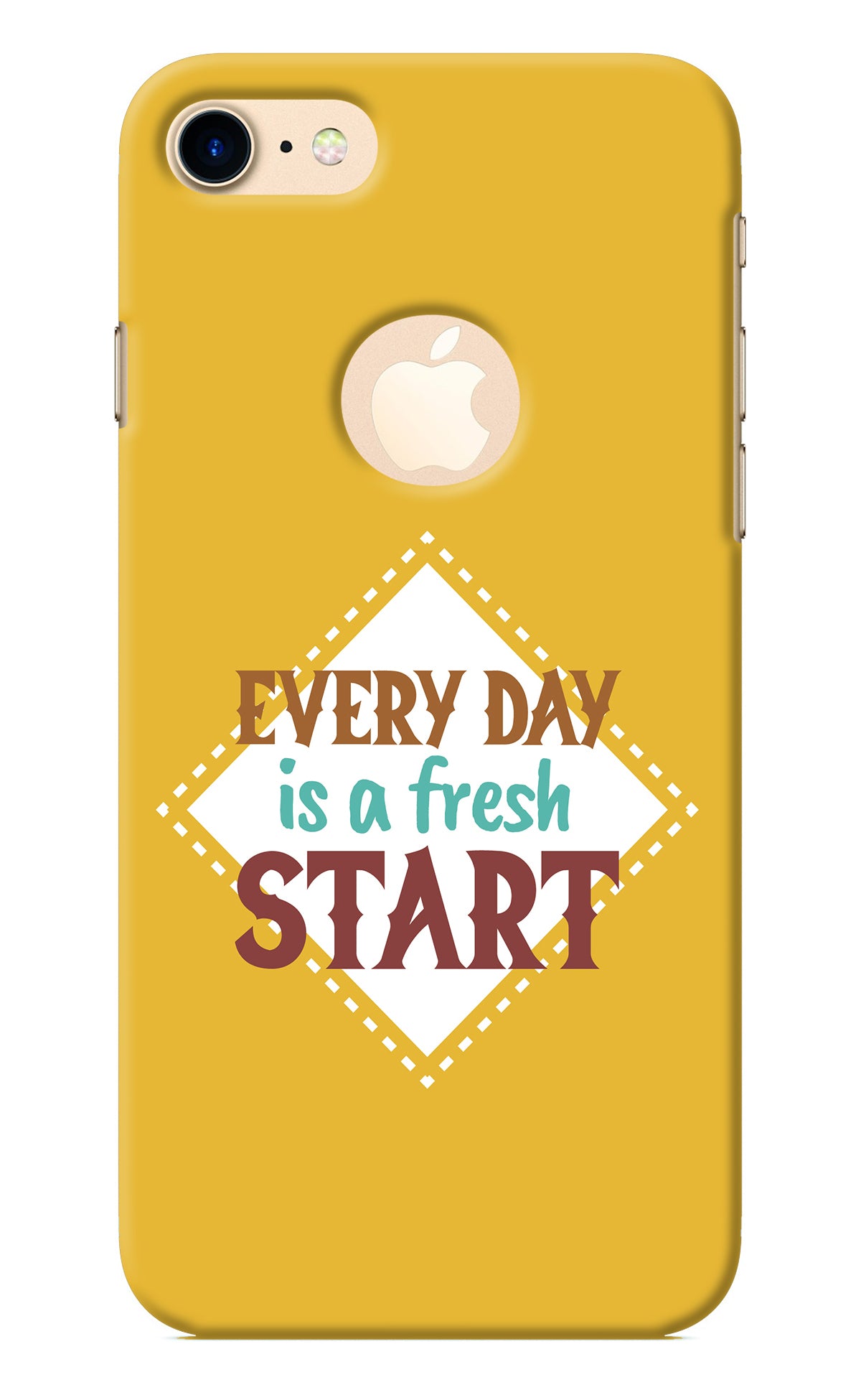 Every day is a Fresh Start iPhone 8 Logocut Back Cover