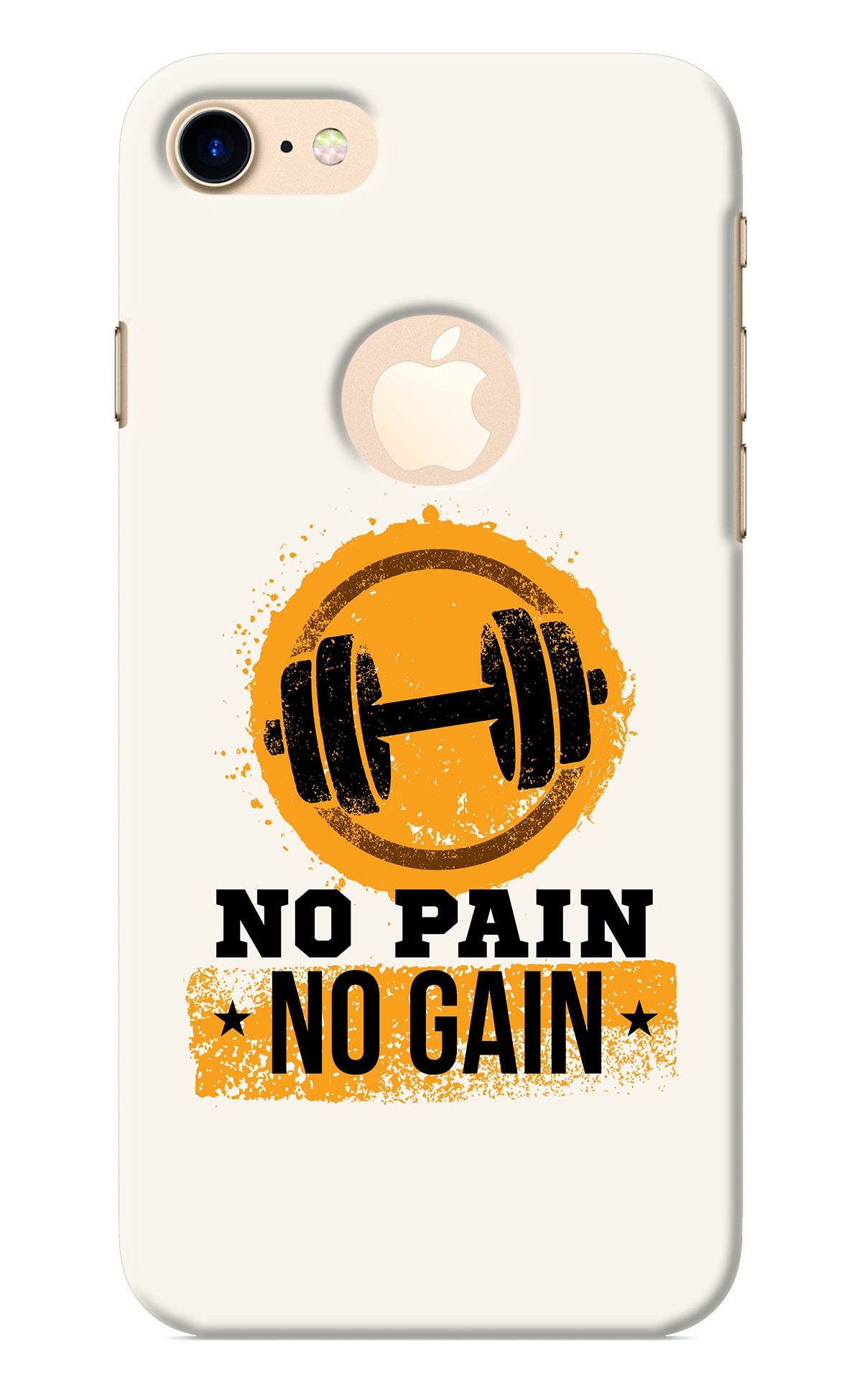 No Pain No Gain iPhone 8 Logocut Back Cover