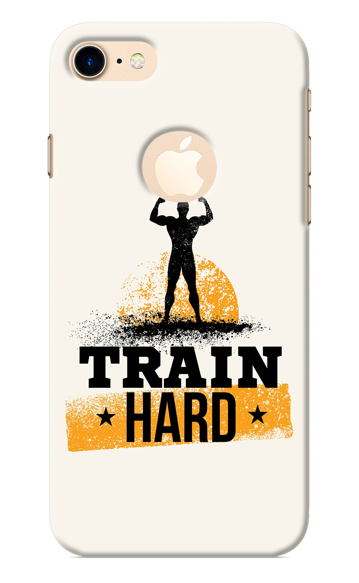 Train Hard iPhone 8 Logocut Back Cover