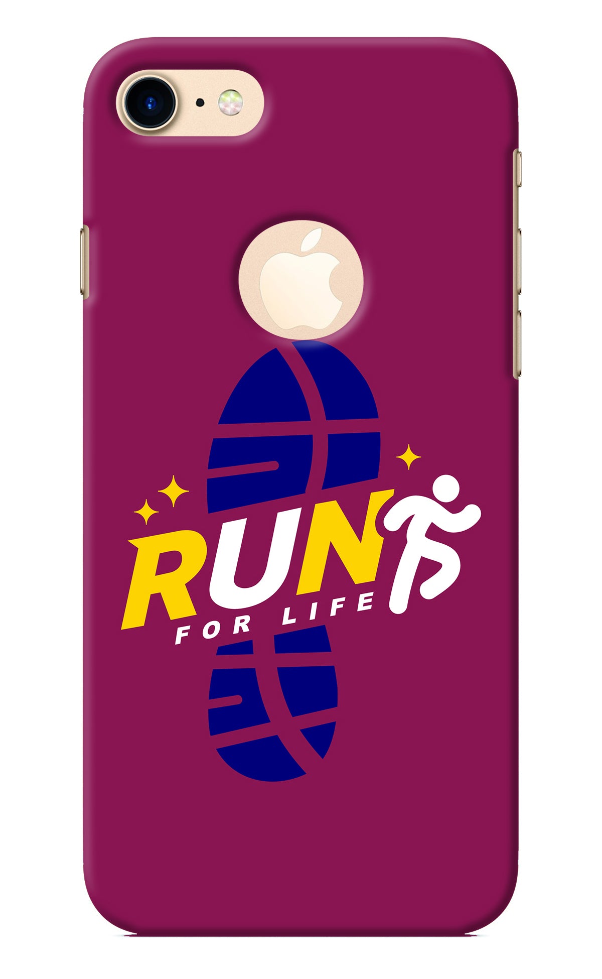 Run for Life iPhone 8 Logocut Back Cover