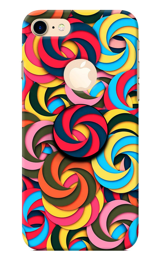 Spiral Pattern iPhone 8 Logocut Pop Case