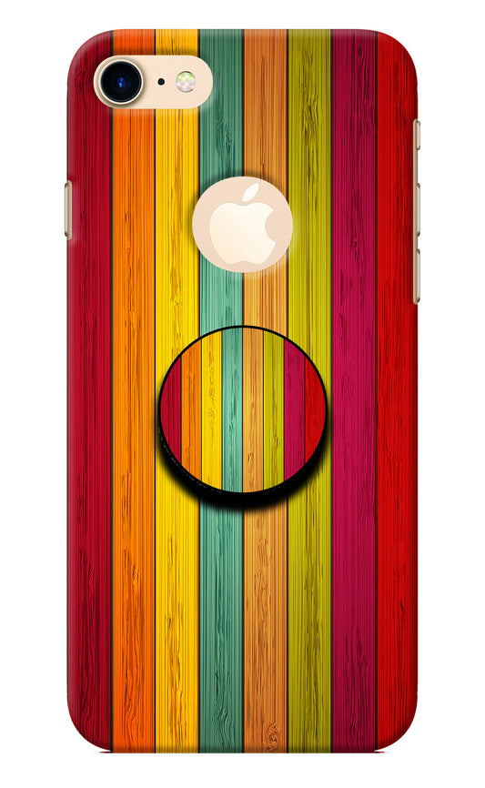 Multicolor Wooden iPhone 8 Logocut Pop Case