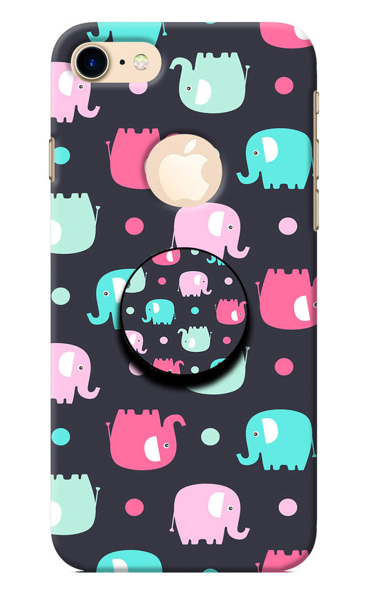 Baby Elephants iPhone 8 Logocut Pop Case