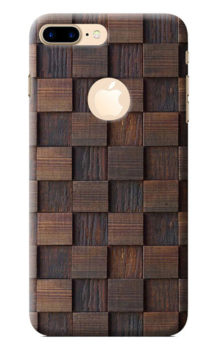 Wooden Cube Design iPhone 7 Plus Logocut Back Cover