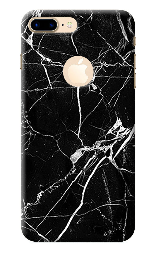 Black Marble Pattern iPhone 7 Plus Logocut Back Cover