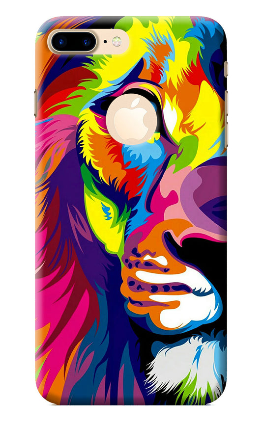 Lion Half Face iPhone 7 Plus Logocut Back Cover