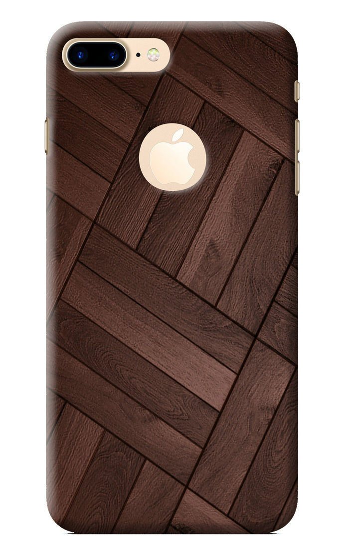 Wooden Texture Design iPhone 7 Plus Logocut Back Cover