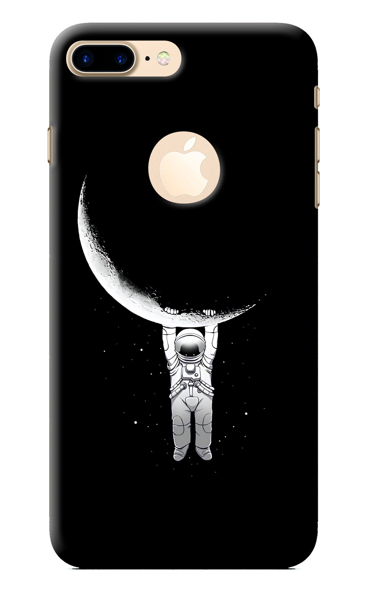 Moon Space iPhone 7 Plus Logocut Back Cover