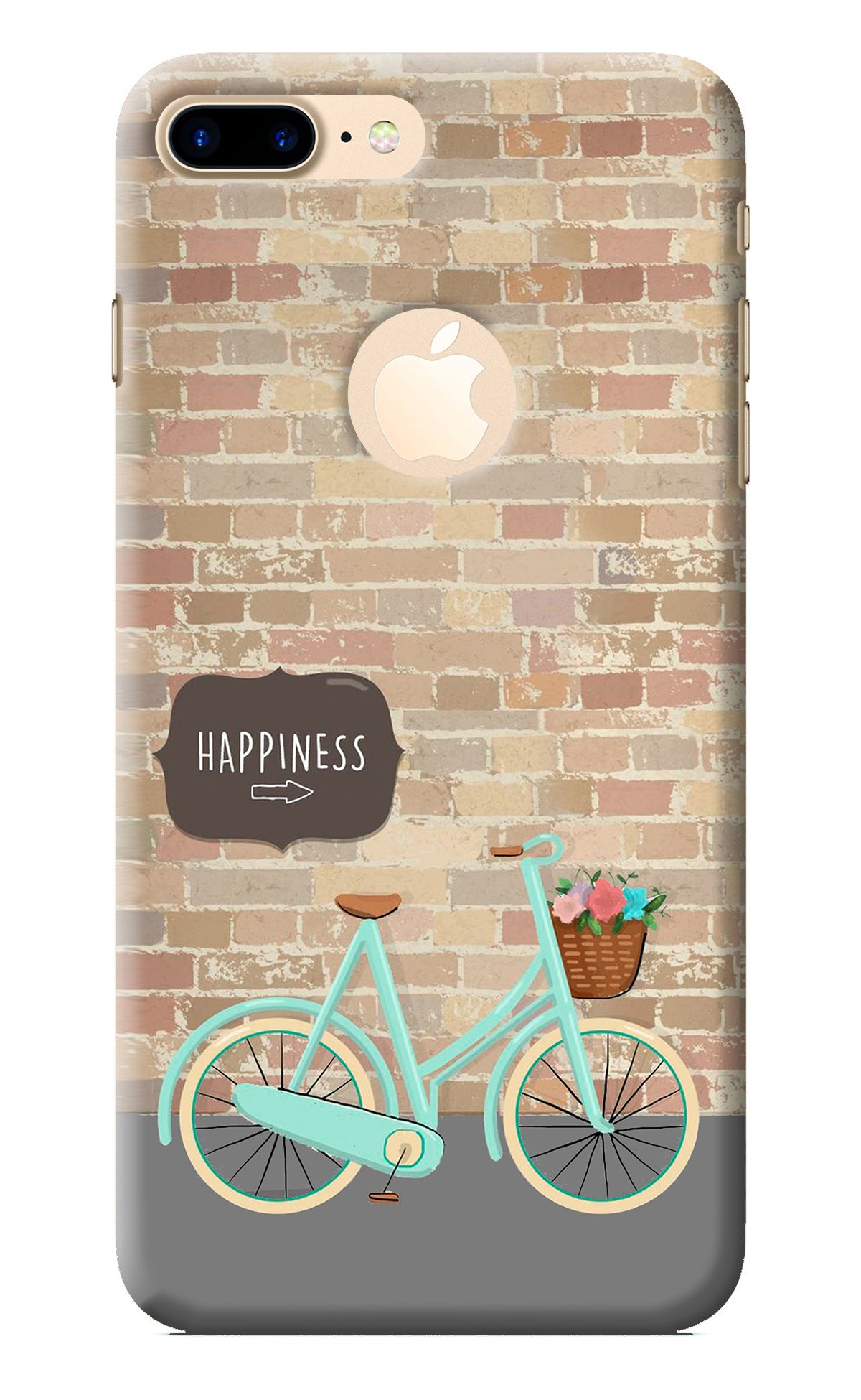 Happiness Artwork iPhone 7 Plus Logocut Back Cover