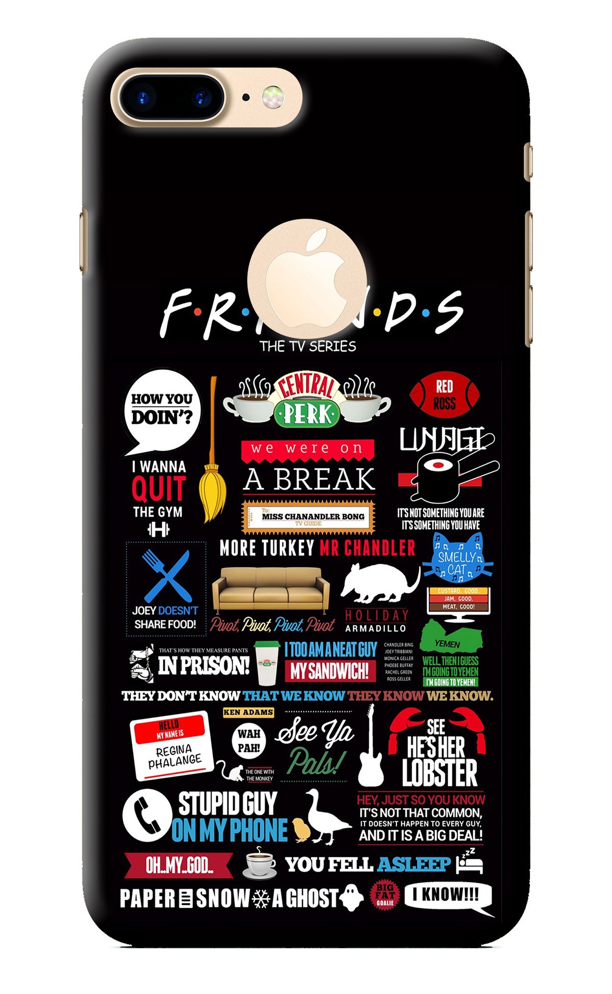 FRIENDS iPhone 7 Plus Logocut Back Cover
