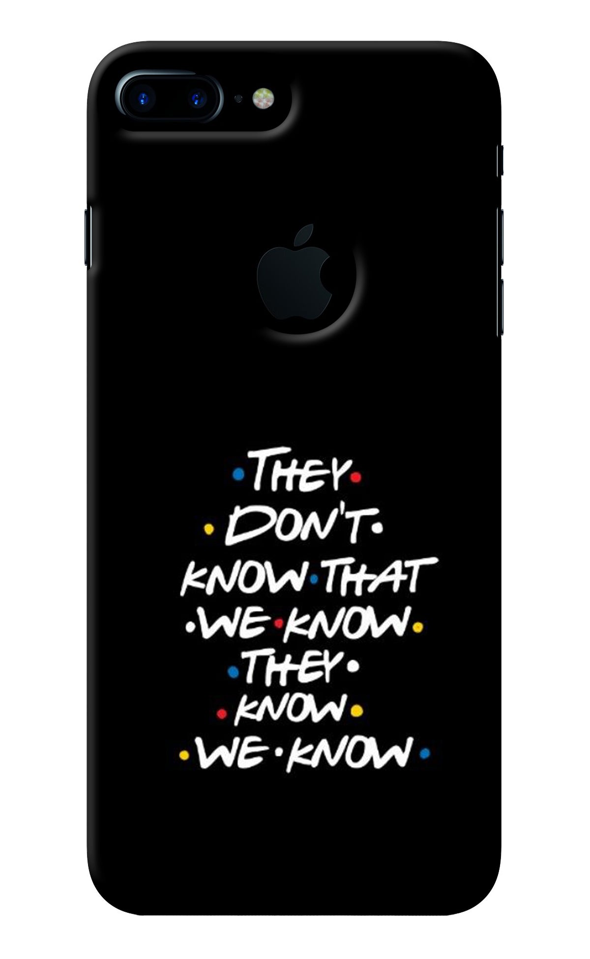 FRIENDS Dialogue iPhone 7 Plus Logocut Back Cover