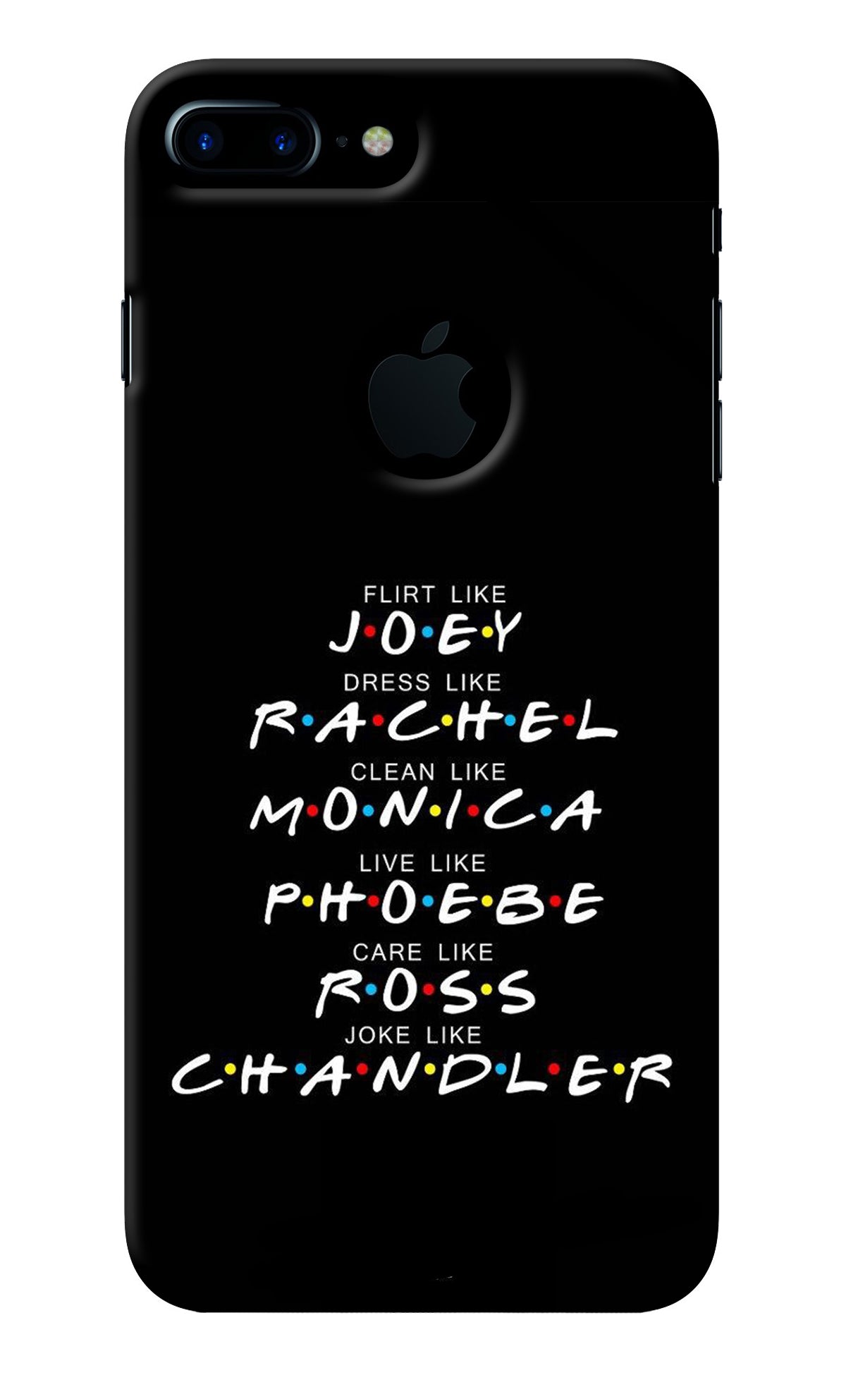 FRIENDS Character iPhone 7 Plus Logocut Back Cover