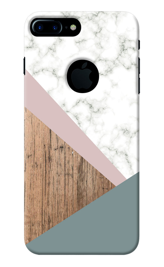 Marble wood Abstract iPhone 7 Plus Logocut Back Cover