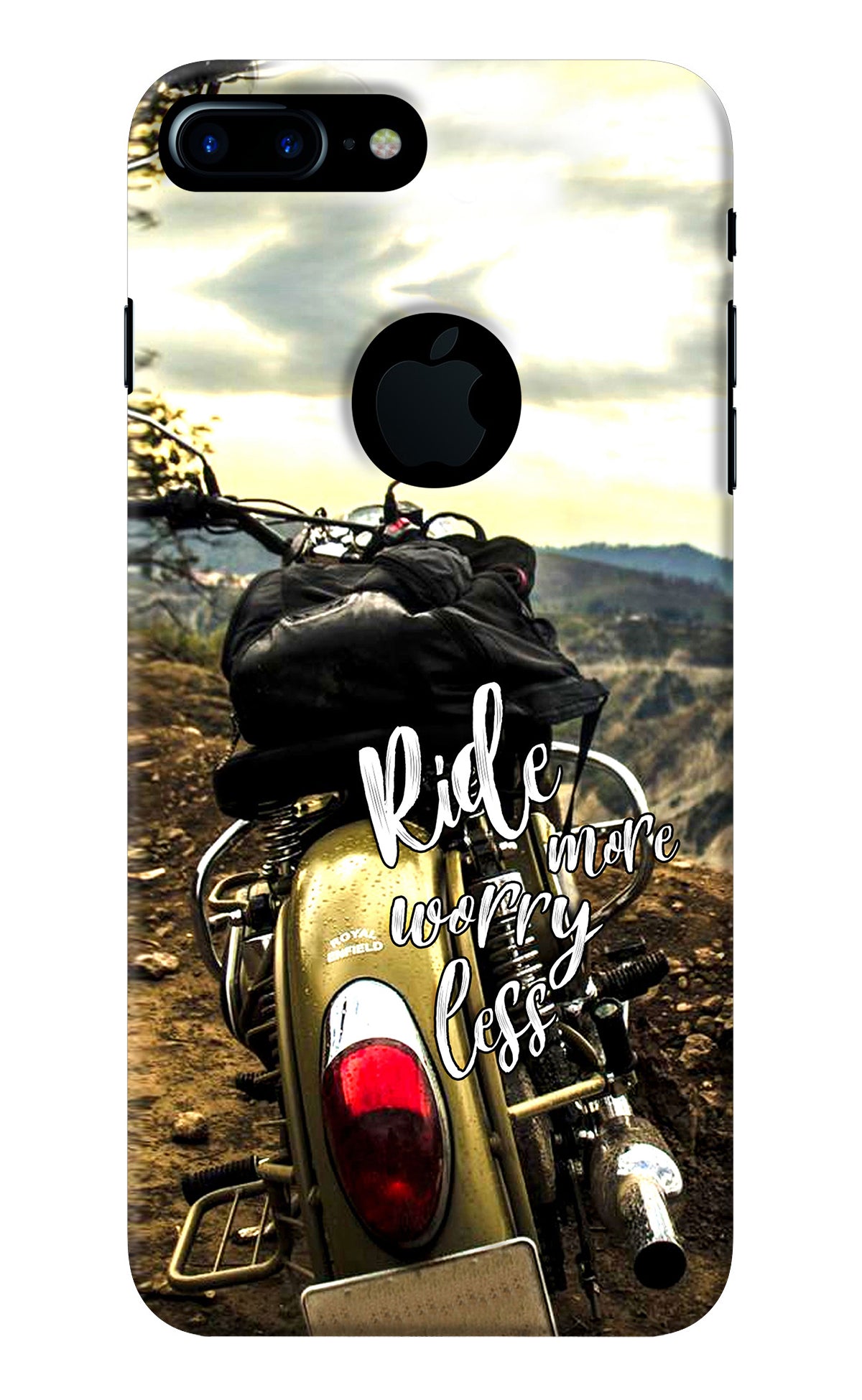 Ride More Worry Less iPhone 7 Plus Logocut Back Cover