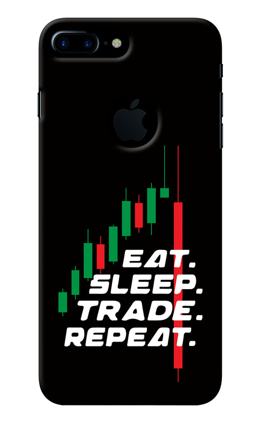 Eat Sleep Trade Repeat iPhone 7 Plus Logocut Back Cover