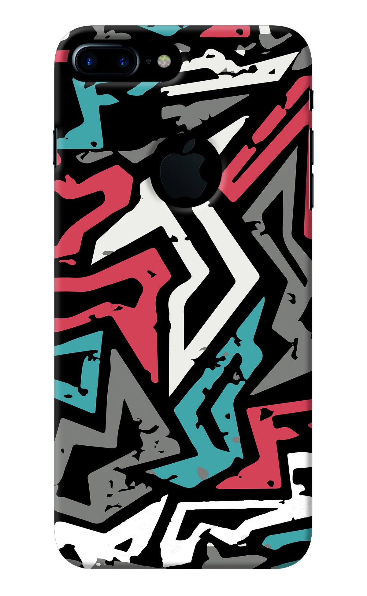 Geometric Graffiti iPhone 7 Plus Logocut Back Cover