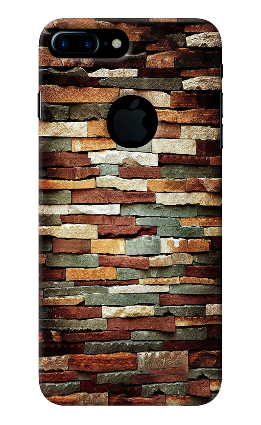 Bricks Pattern iPhone 7 Plus Logocut Back Cover