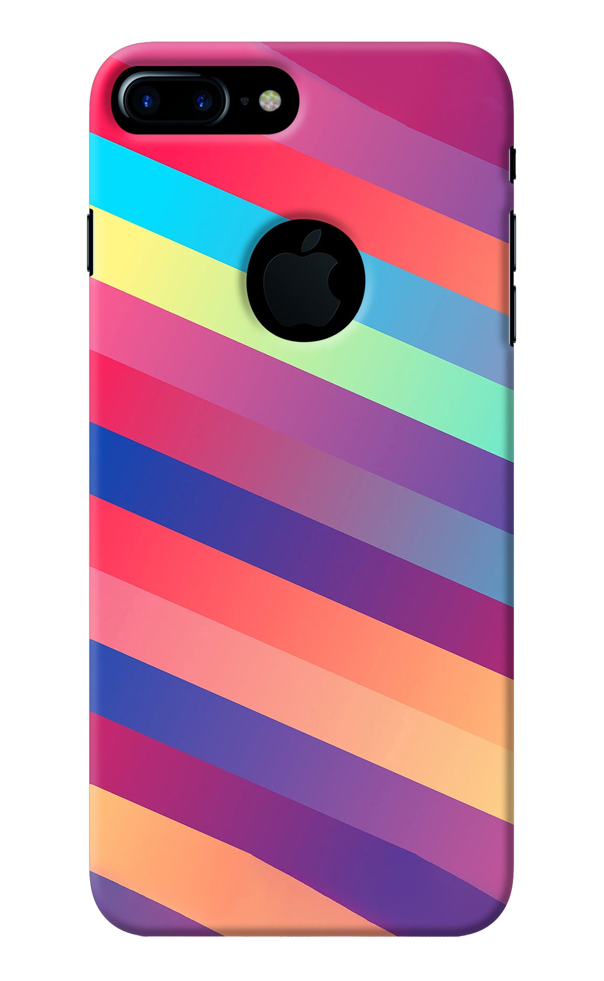 Stripes color iPhone 7 Plus Logocut Back Cover