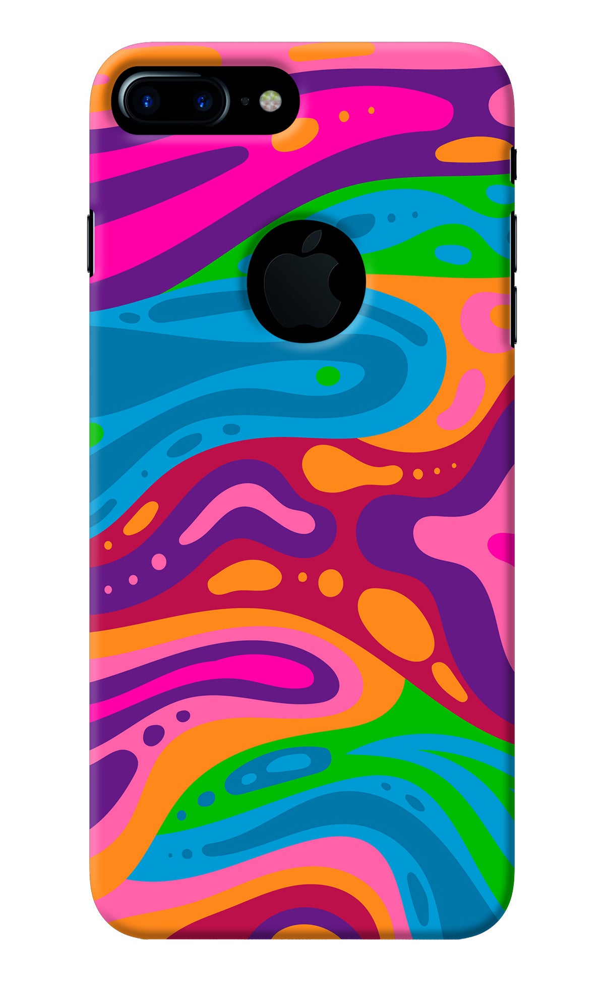 Trippy Pattern iPhone 7 Plus Logocut Back Cover