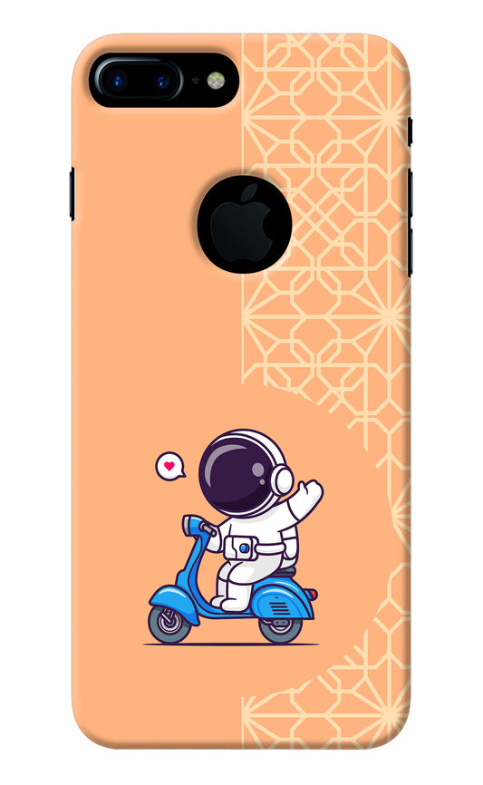 Cute Astronaut Riding iPhone 7 Plus Logocut Back Cover