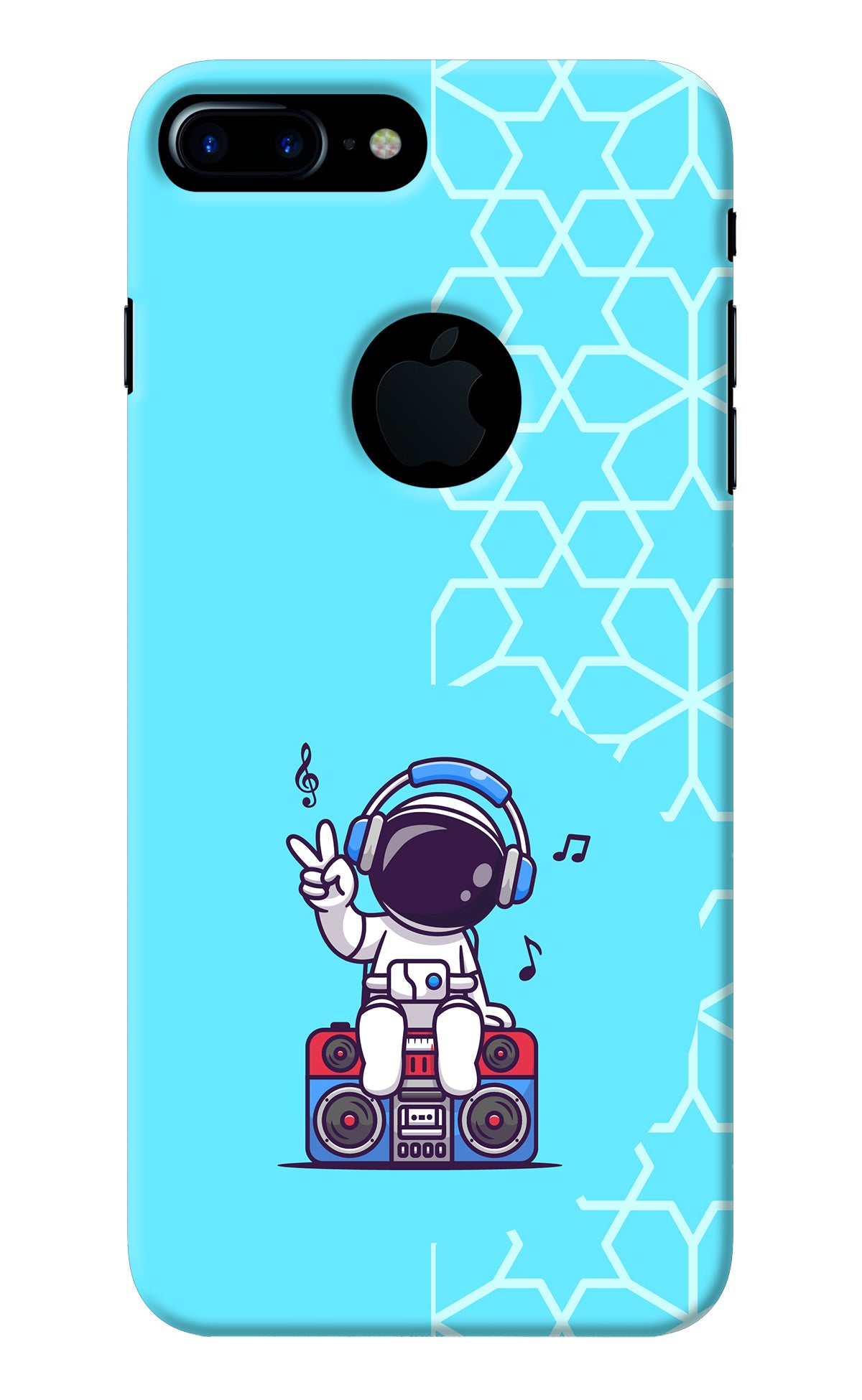 Cute Astronaut Chilling iPhone 7 Plus Logocut Back Cover