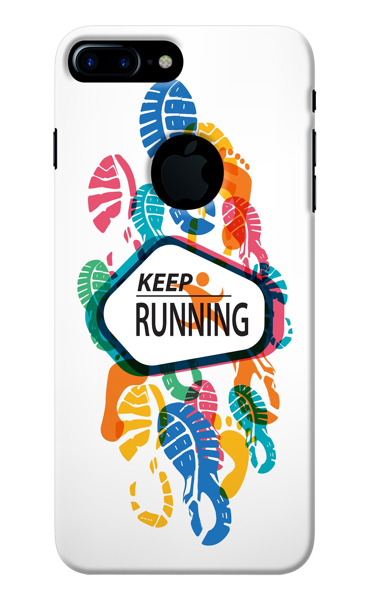 Keep Running iPhone 7 Plus Logocut Back Cover