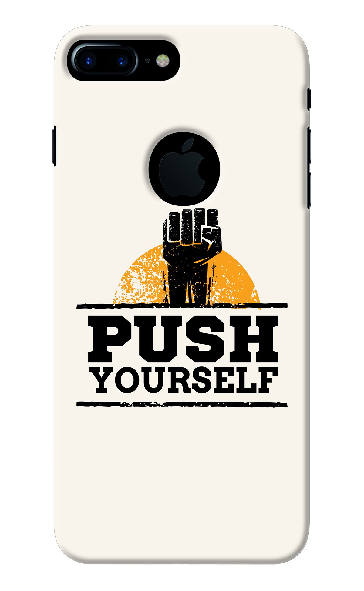 Push Yourself iPhone 7 Plus Logocut Back Cover