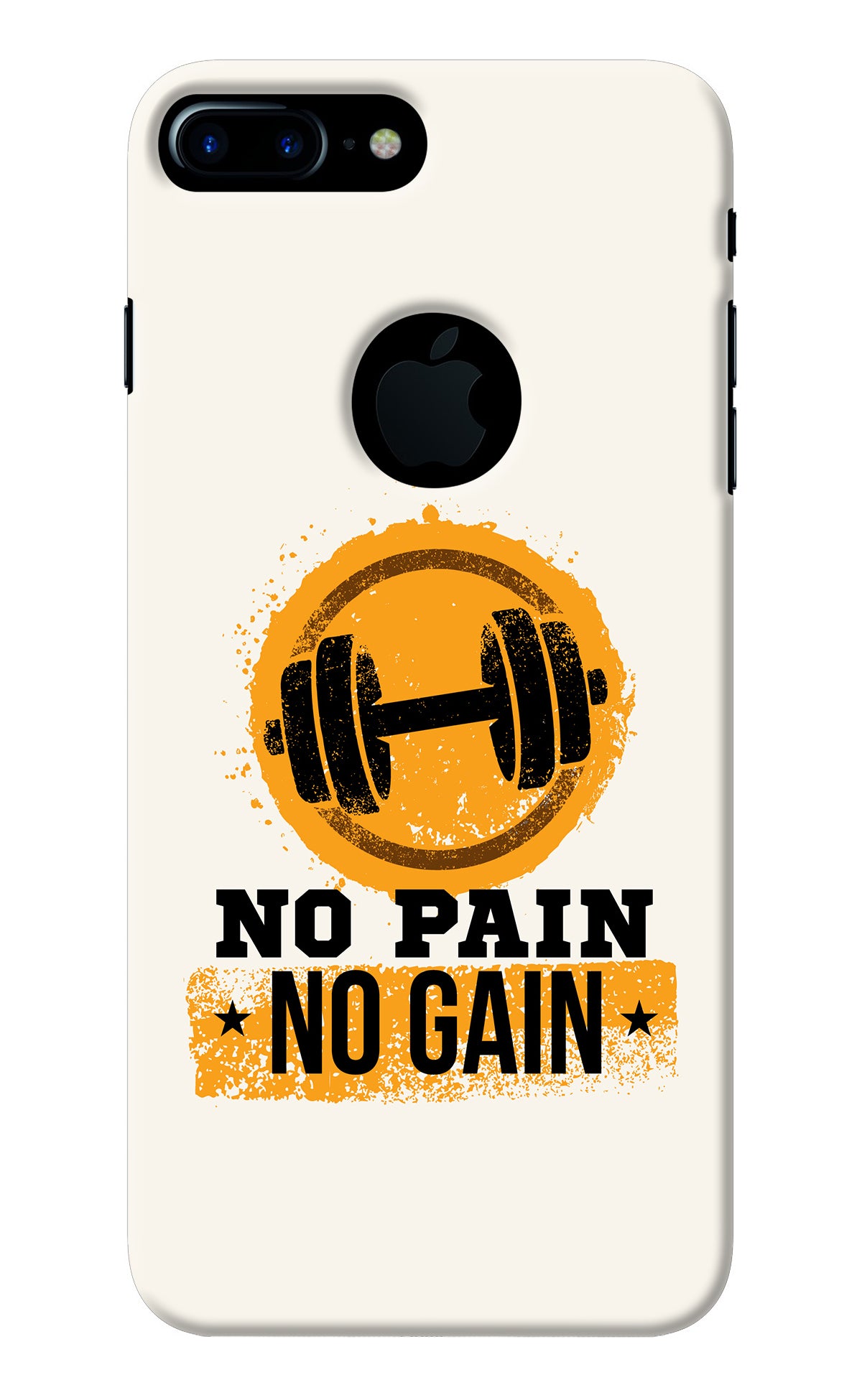 No Pain No Gain iPhone 7 Plus Logocut Back Cover