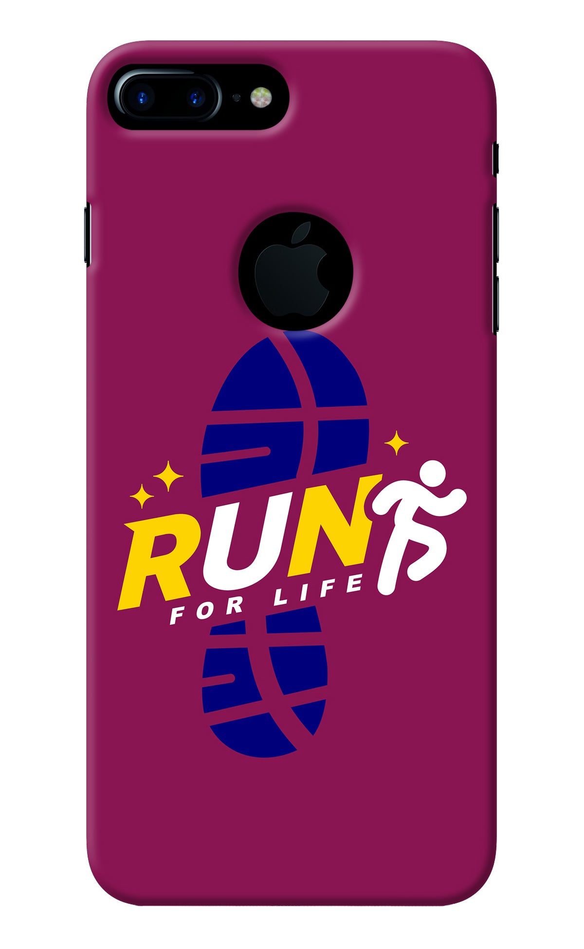 Run for Life iPhone 7 Plus Logocut Back Cover