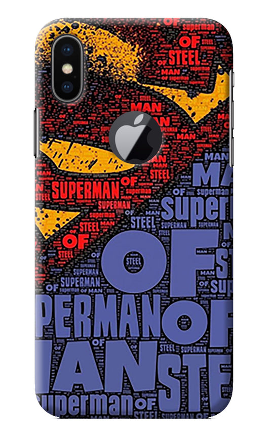 Superman iPhone X Logocut Back Cover