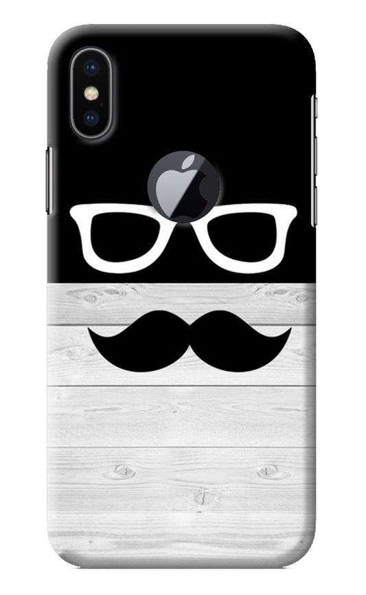 Mustache iPhone X Logocut Back Cover