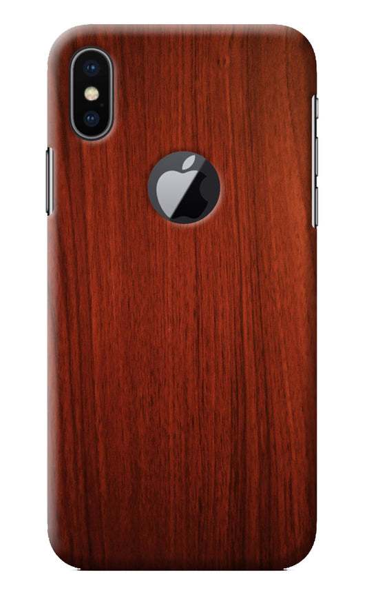 Wooden Plain Pattern iPhone X Logocut Back Cover