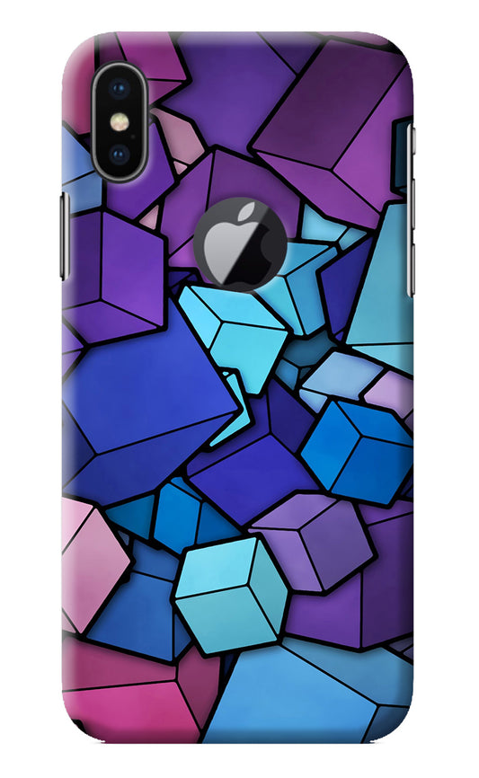 Cubic Abstract iPhone X Logocut Back Cover