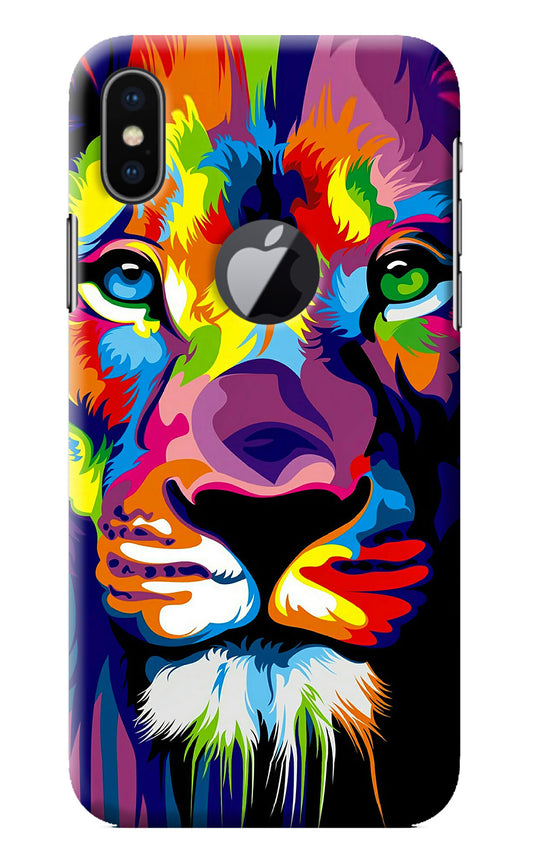 Lion iPhone X Logocut Back Cover