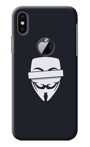 Anonymous Face iPhone X Logocut Back Cover