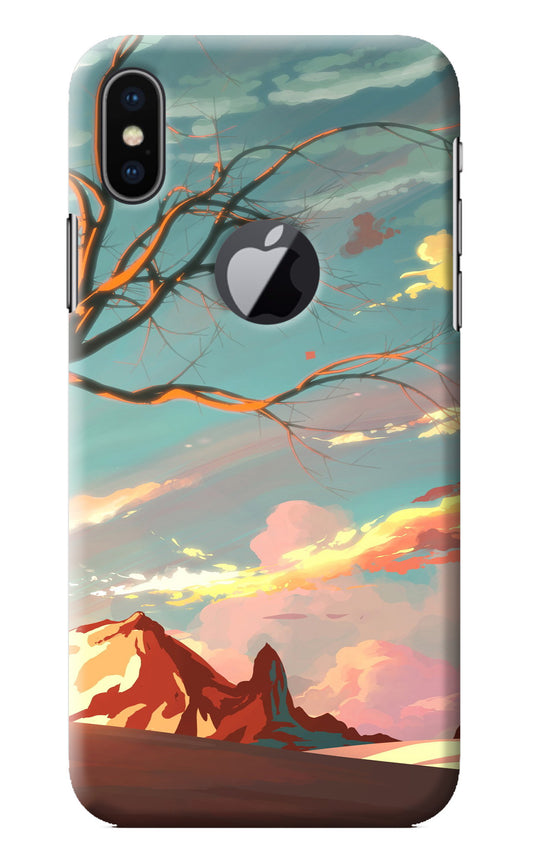 Scenery iPhone X Logocut Back Cover