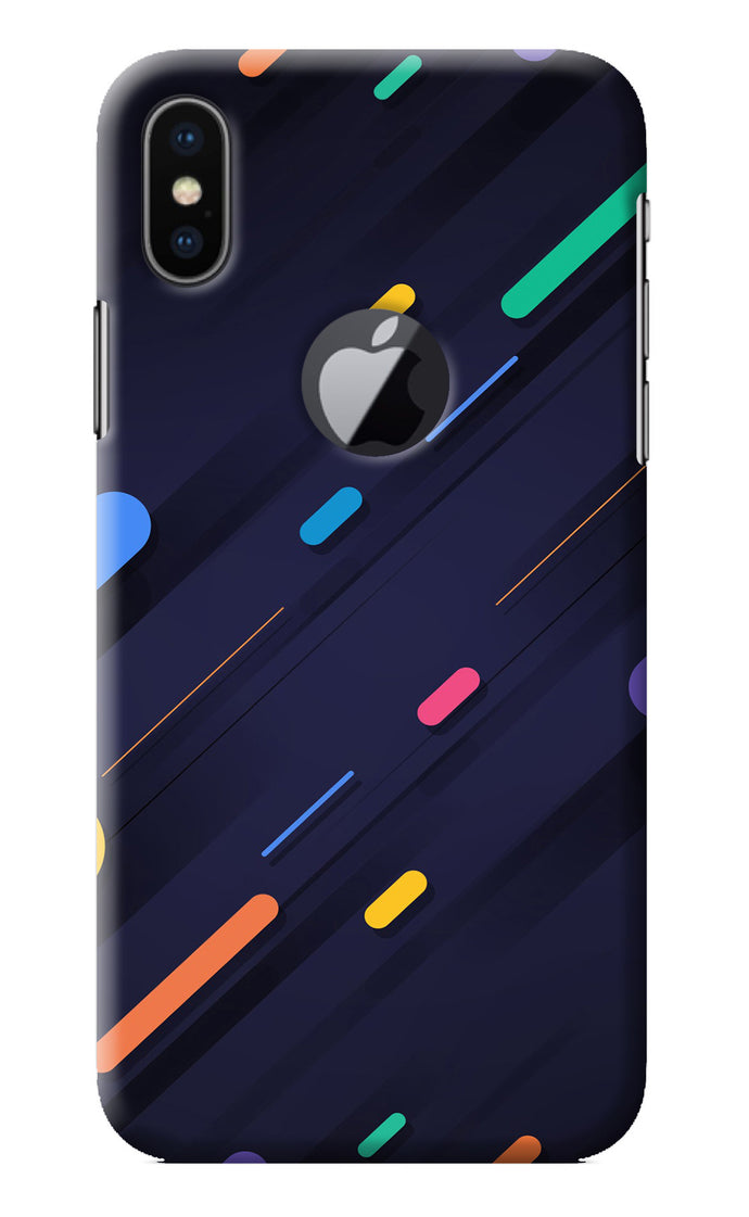 Abstract Design iPhone X Logocut Back Cover