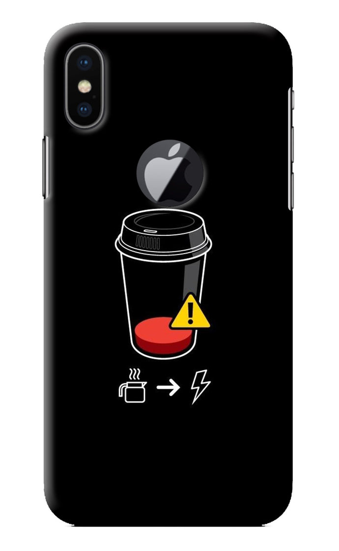 Coffee iPhone X Logocut Back Cover