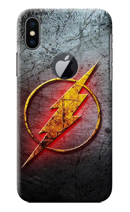 Flash iPhone X Logocut Back Cover