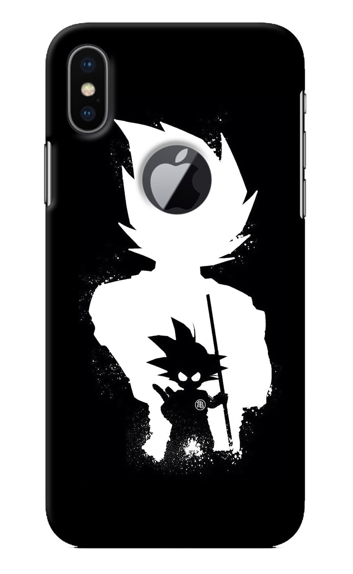 Goku Shadow iPhone X Logocut Back Cover