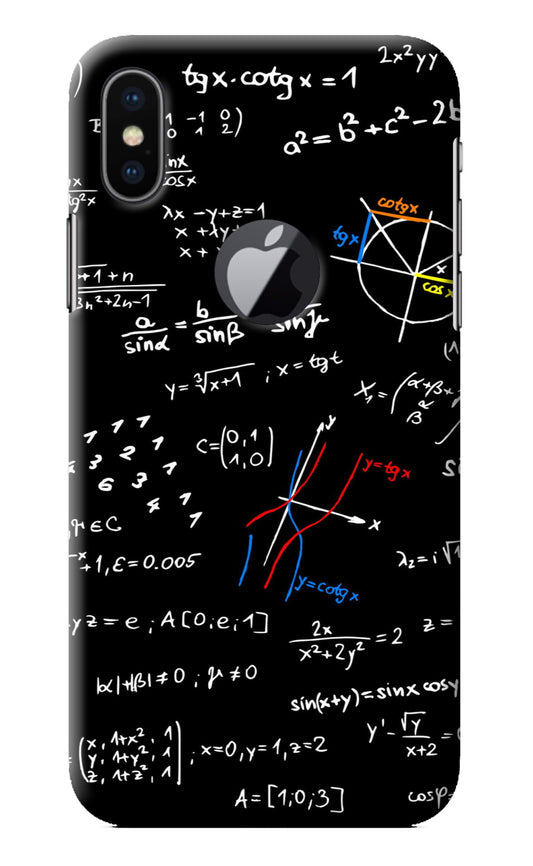 Mathematics Formula iPhone X Logocut Back Cover