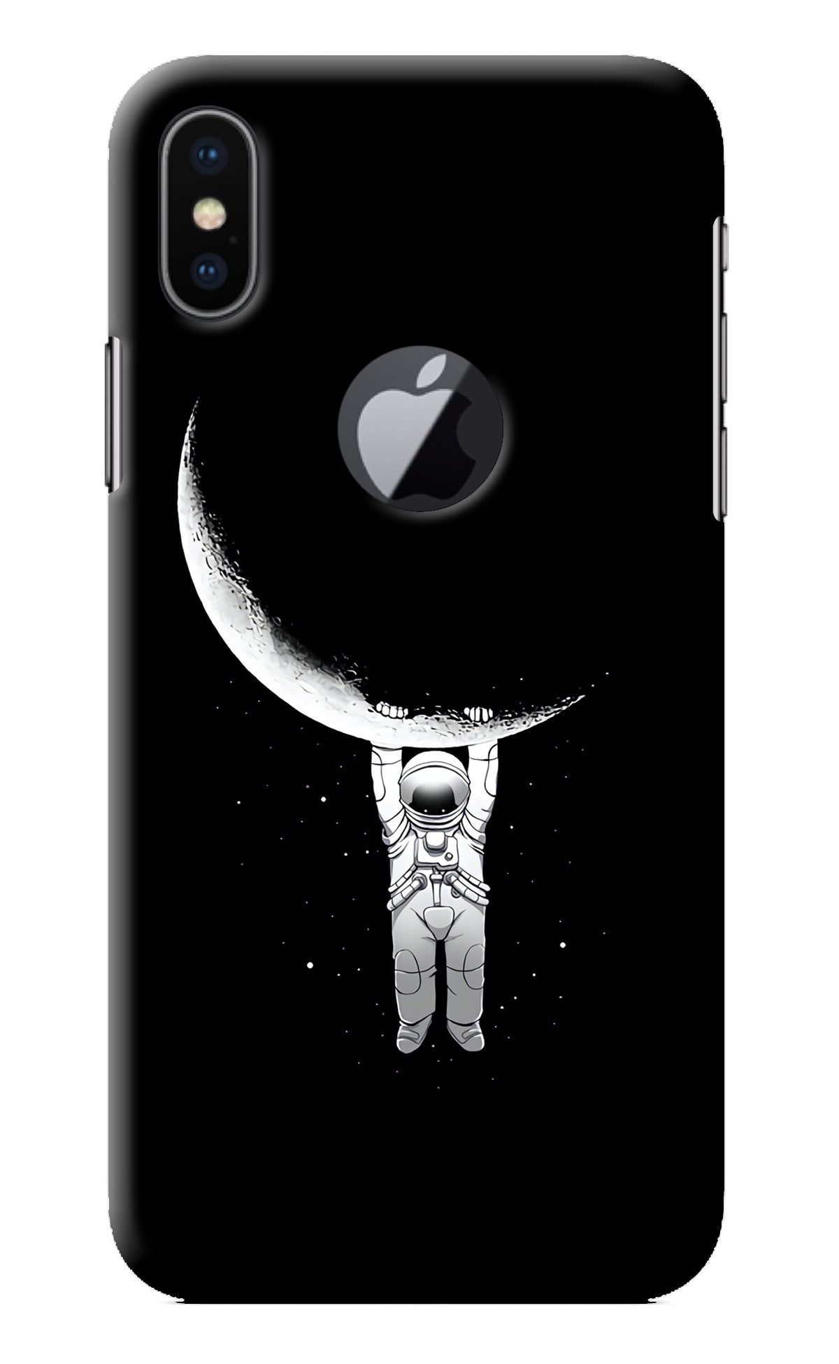 Moon Space iPhone X Logocut Back Cover