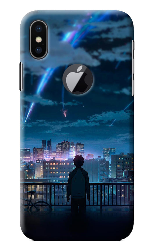 Anime iPhone X Logocut Back Cover