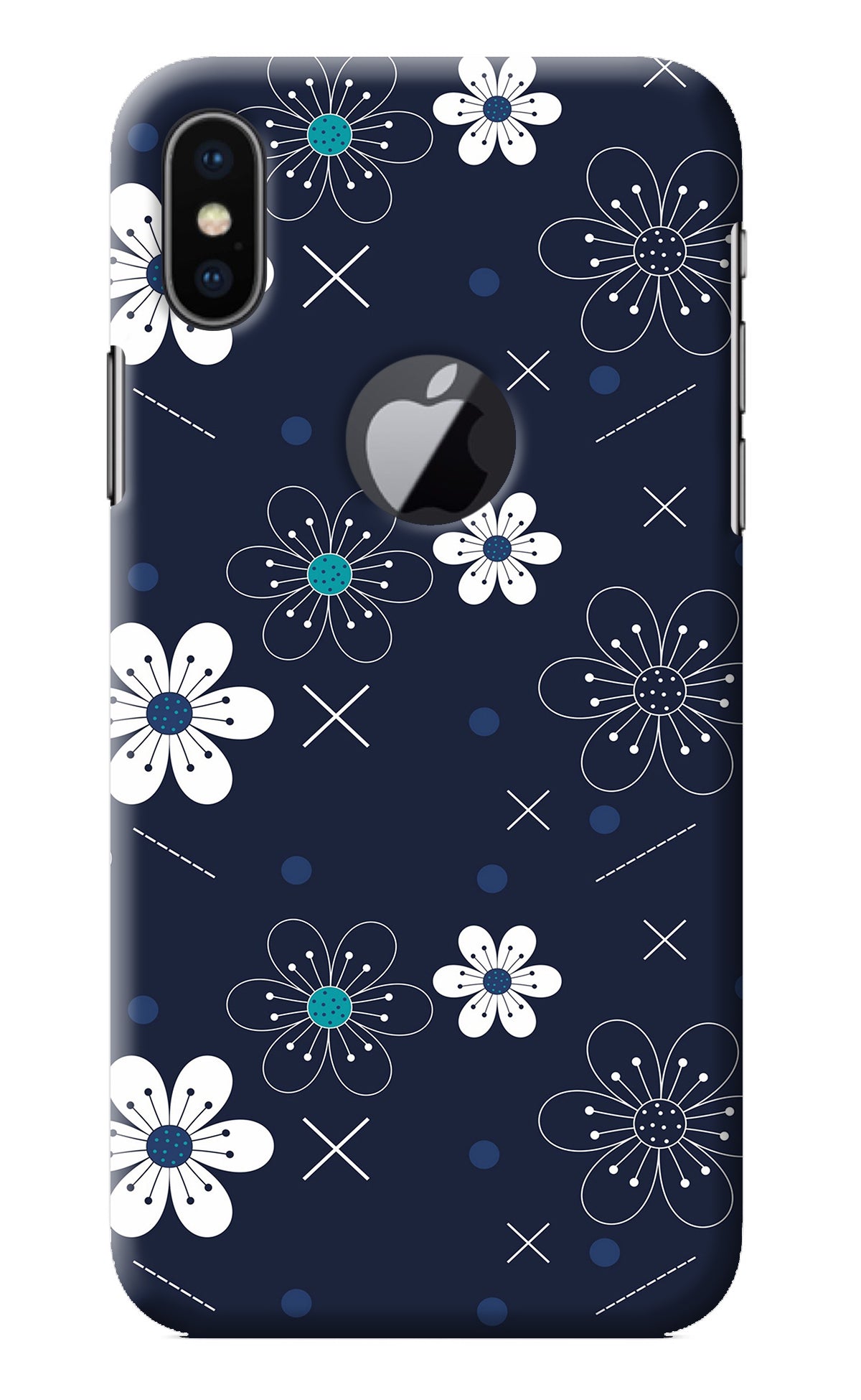 Flowers iPhone X Logocut Back Cover