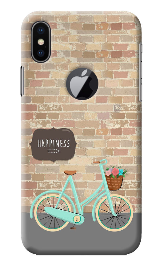 Happiness Artwork iPhone X Logocut Back Cover