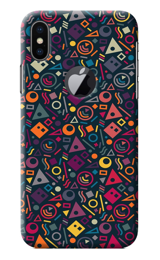 Geometric Abstract iPhone X Logocut Back Cover