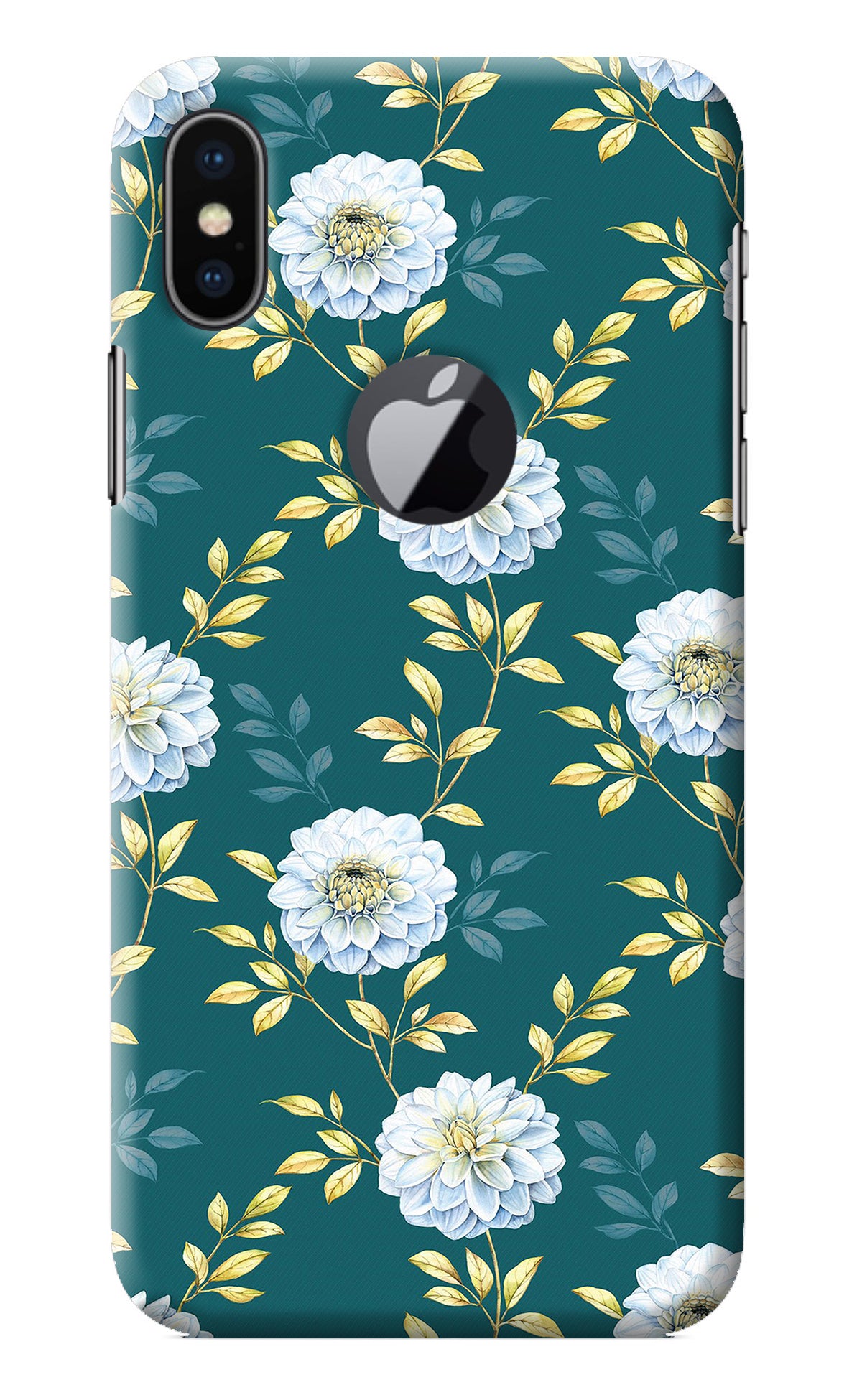 Flowers iPhone X Logocut Back Cover