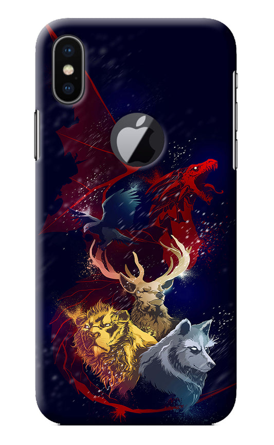 Game Of Thrones iPhone X Logocut Back Cover